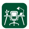 GalvestonVirtualOffices.com desk and chair logo